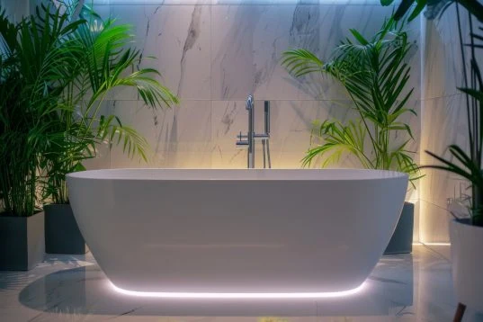 Badewanne mit LED-Beleuchtung