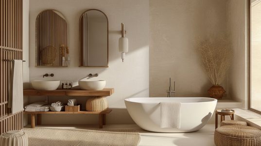 Badezimmer mit mediterranem Design