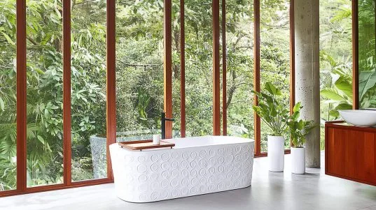 Moderne Design Badewanne in weiß